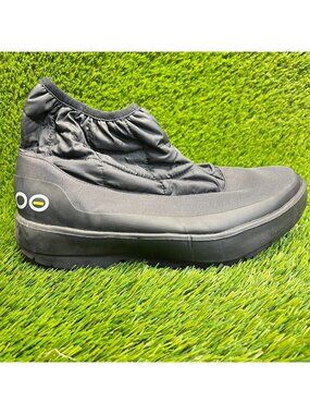 OOFOS OOmg Bootie Mens Size 10.5 Black Classic Outdoor Pull On Recovery Boots